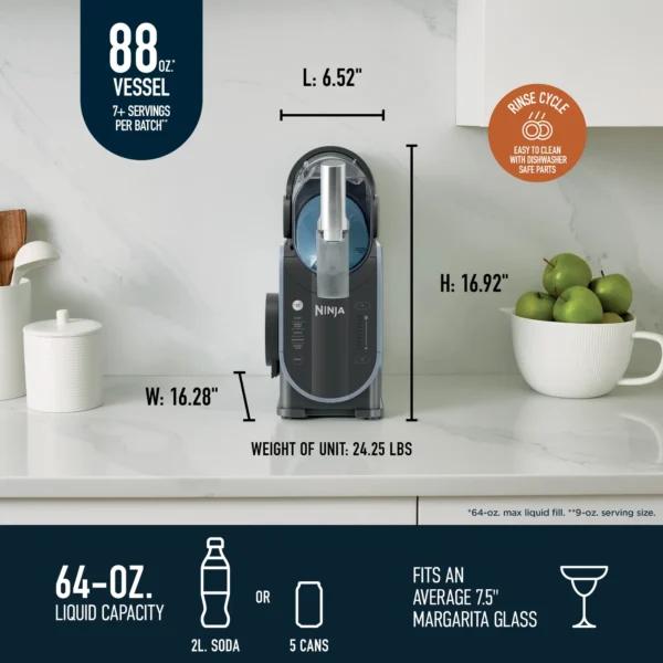 Ninja - SLUSHi 5-in-1 88 oz Professional Frozen Drink Maker - Image 7